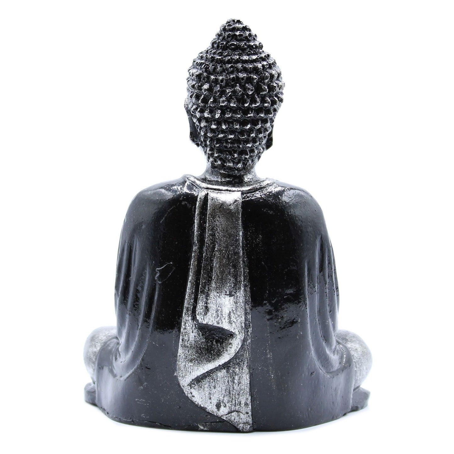 Black & Silver Sitting Buddha