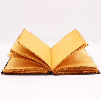 Heafty Red Tan Book - Zinc Rose Decor - 200 Deckle Edges Pages - 26x18cm – packaging
