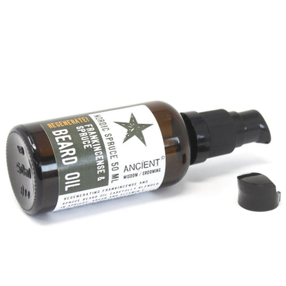 50ml Beard Oil - Nordic Spruce - Regenerate! – detail view