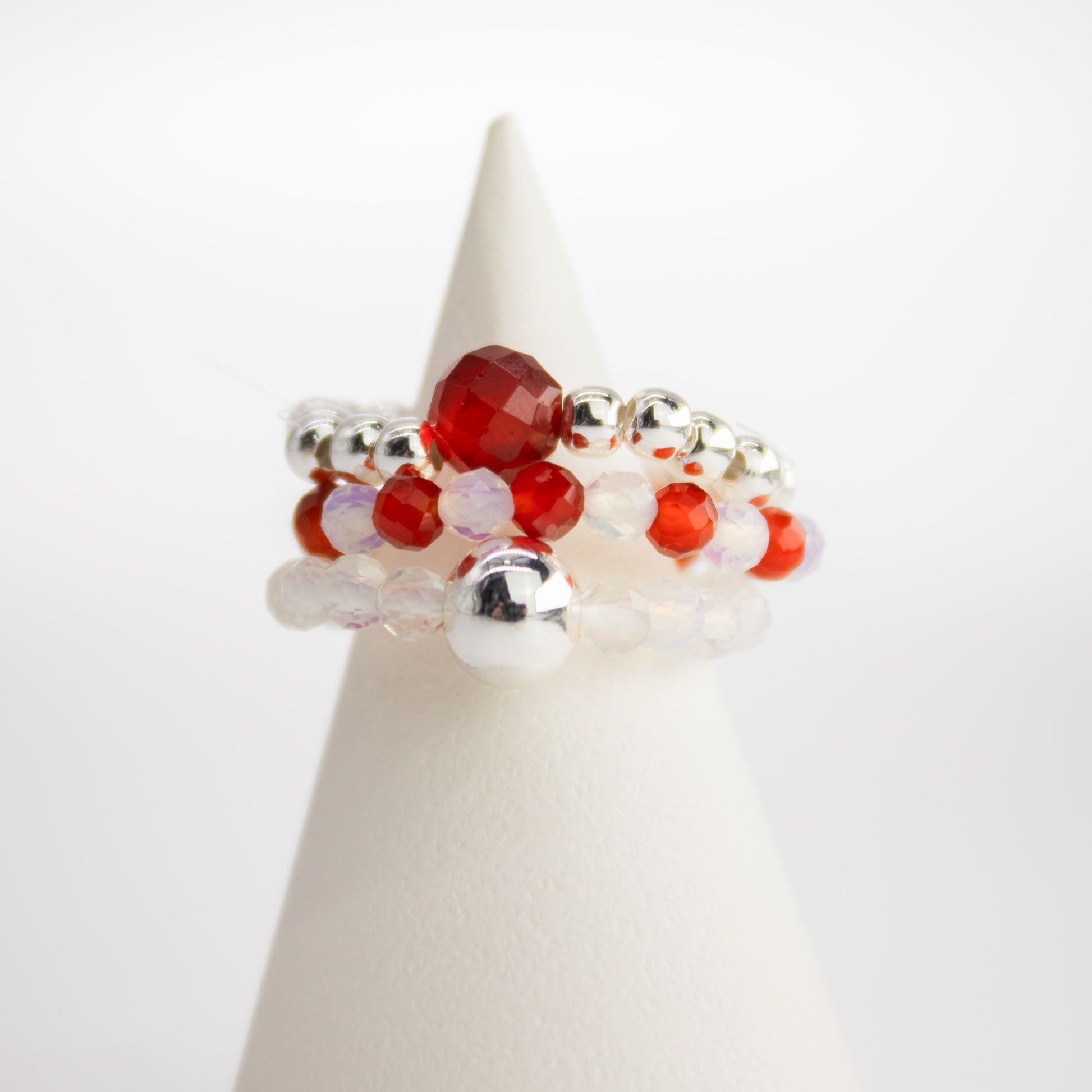 Nymph Spirit Gemstone Ring Set - Blood Moon – product image 5