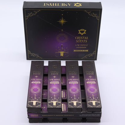 Amethyst Crystal Scents Smudge Incense - Lavender – packaging