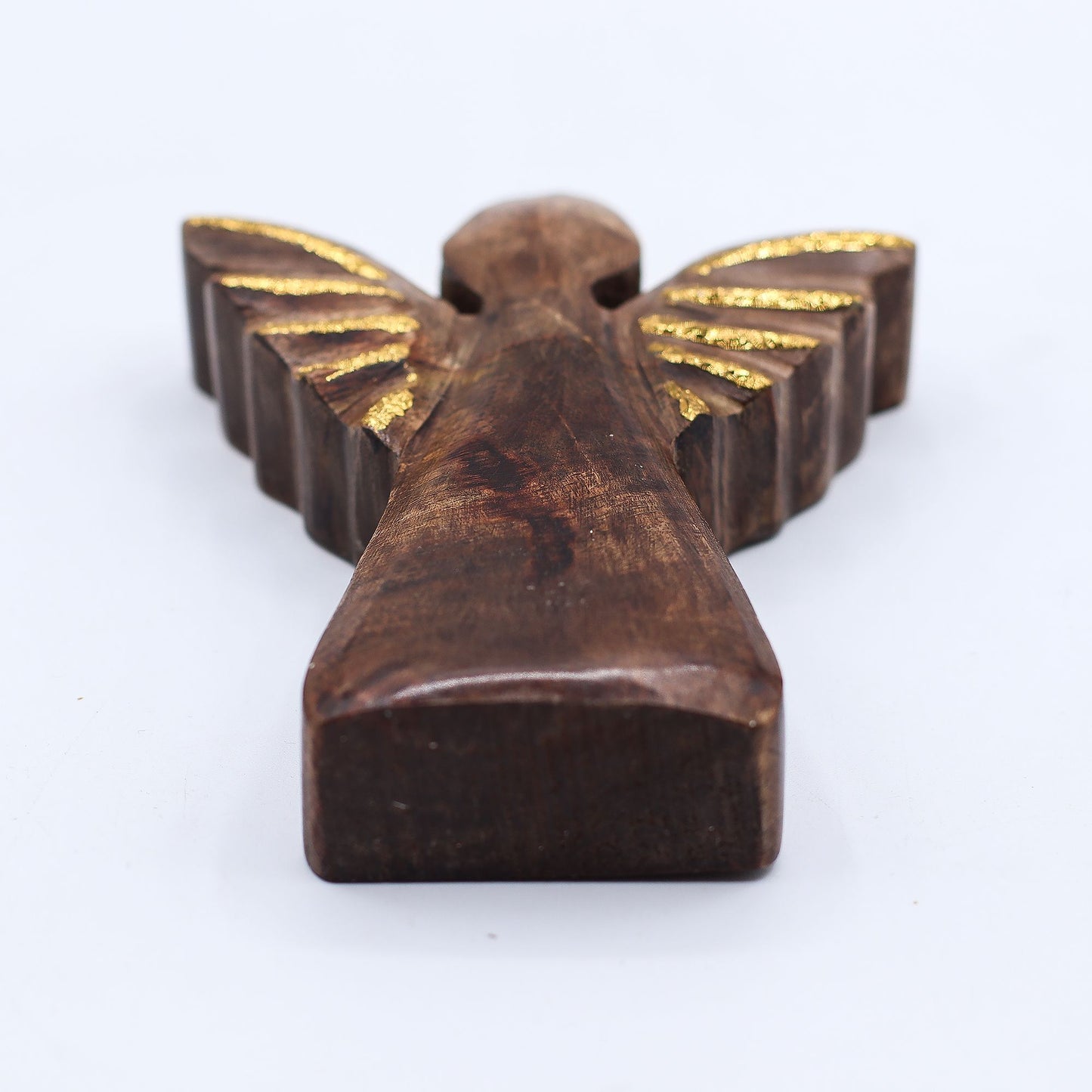 Small Mango Wood Angel - Gold Decor – product image 6