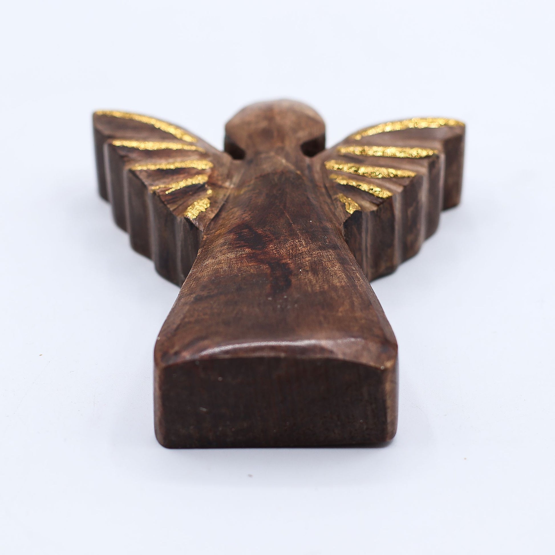 Small Mango Wood Angel - Gold Decor – product image 6