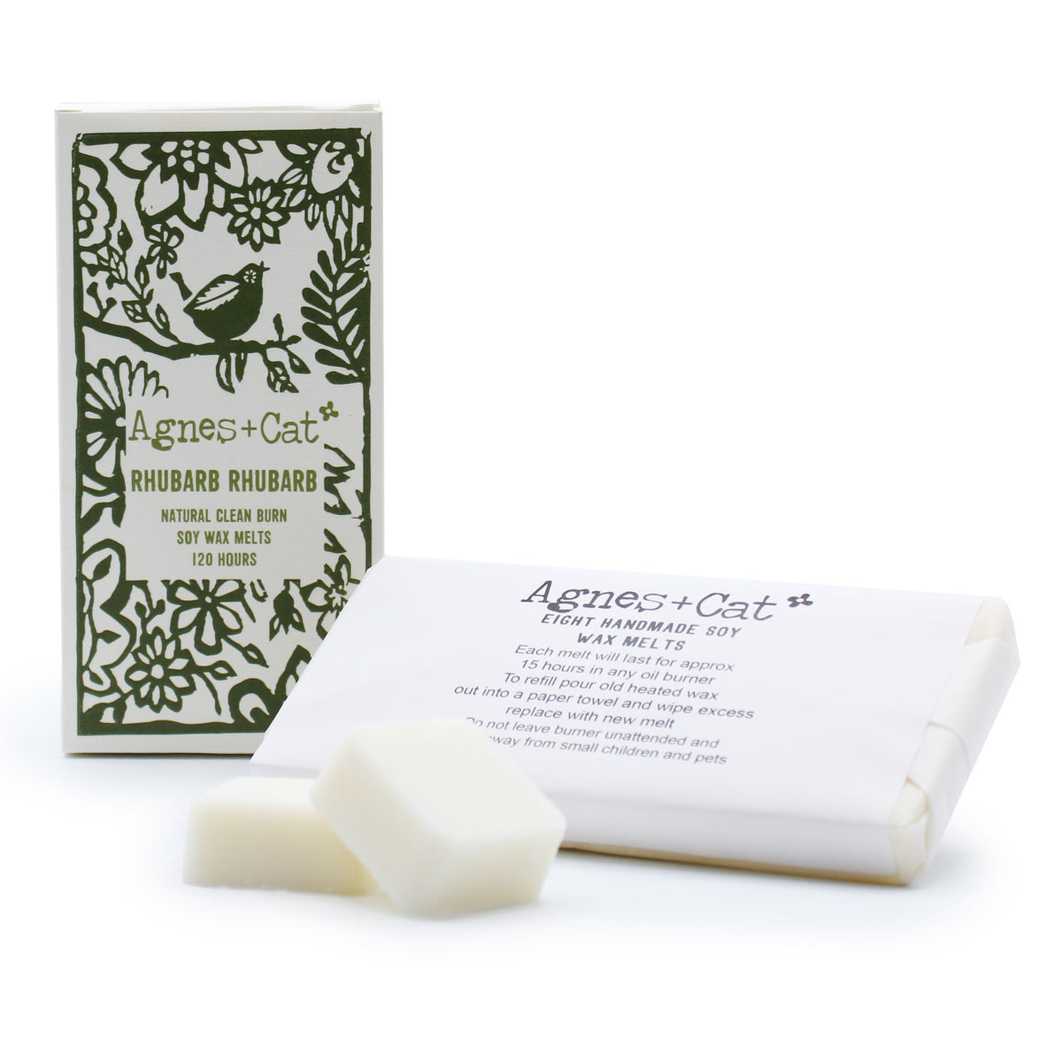 Rhubarb Rhubarb Wax Melts, Box of 8 - Agnes + Cat