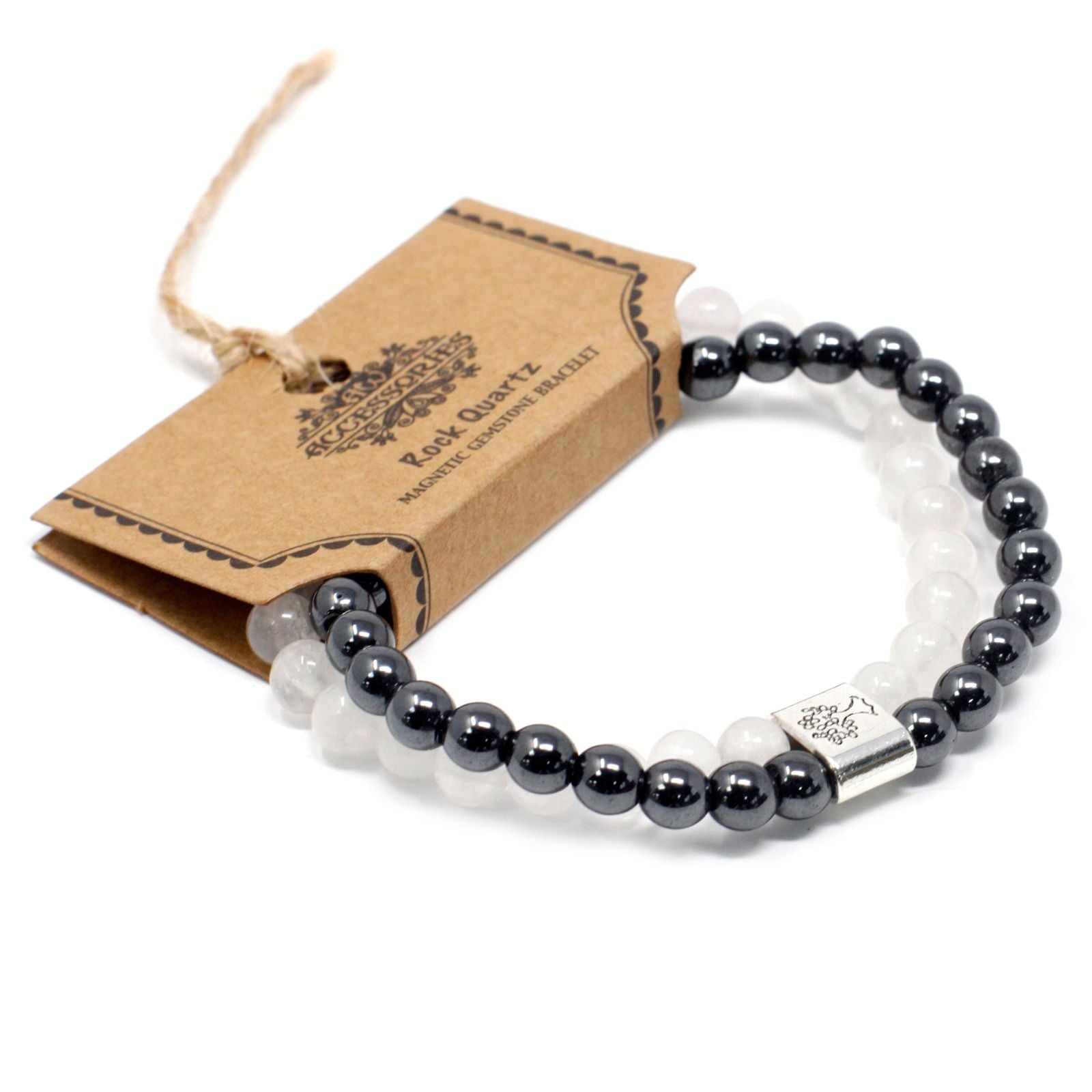 Magnetic Gemstone Bracelet - Rock Quartz | Auro & Co