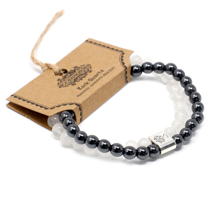 Magnetic Gemstone Bracelet - Rock Quartz | Auro & Co