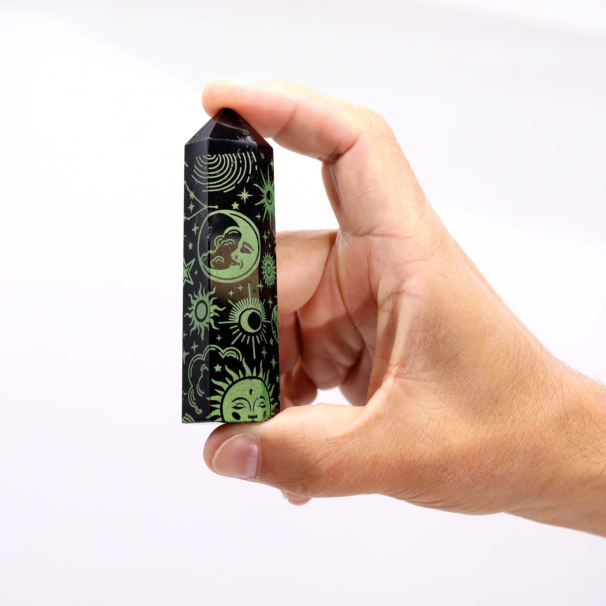 Black Obsidian Point - Mystic Story - Forest Green – product image 8
