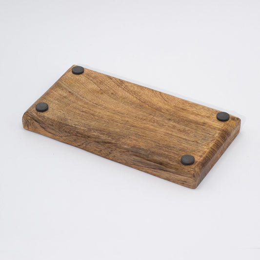 Sun & Moon Double Trinket Tray – Mango Wood & Enamel