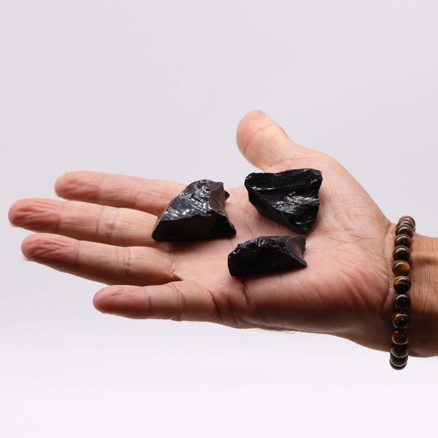 Raw Crystals (500gm) - Black Agate – detail view