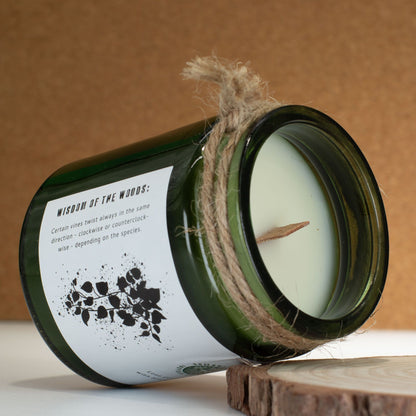 Greenman Woodwick Soy Candle - Twilight Vine – packaging