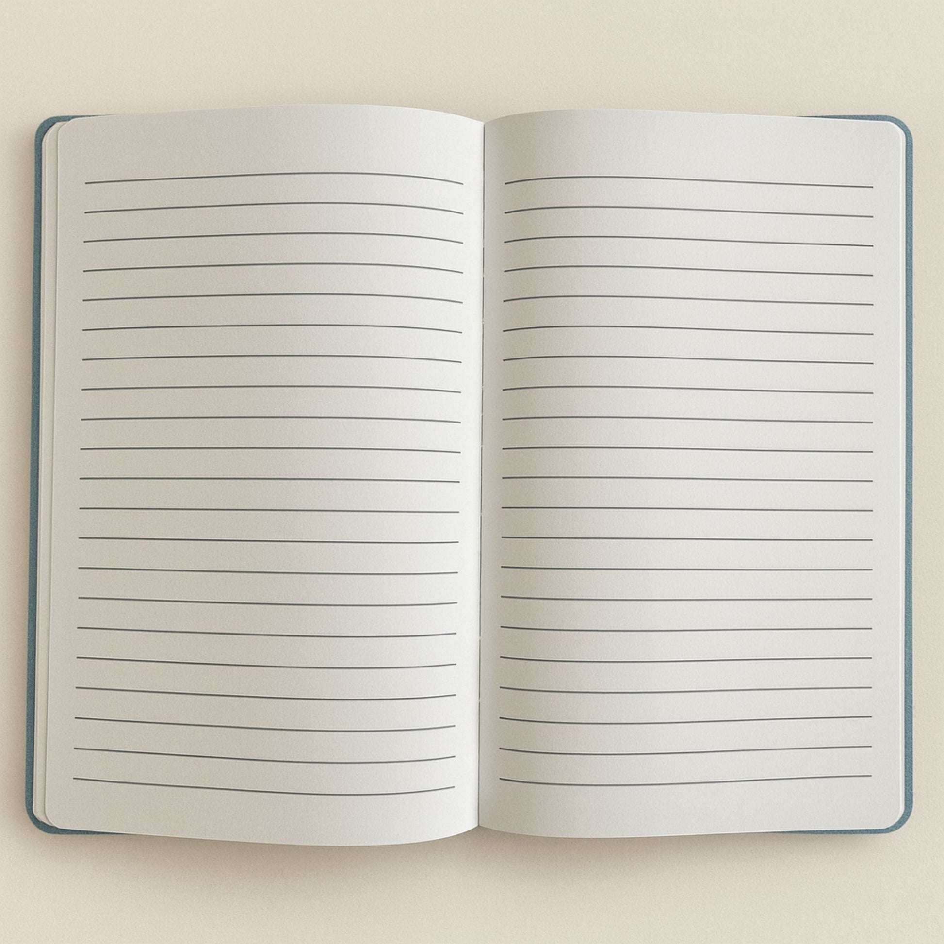 Light Blue Velvet Notebook - 80 pages - Embrace The Journey – packaging