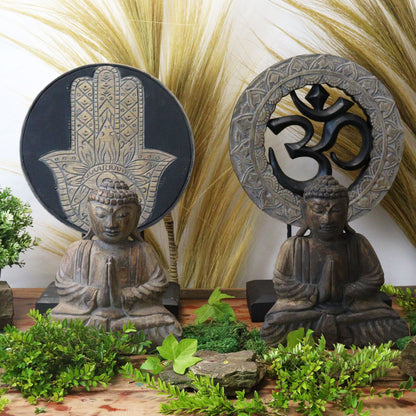 Buddha & Om Feng Shui Harmony Set – Grey & Black