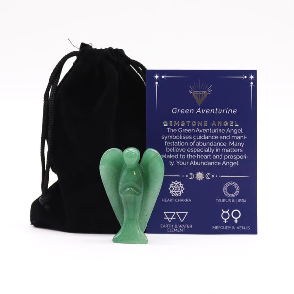Gemstone Angel - Green Aventurine | Auro & Co