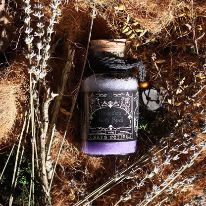 Ancient Witch Bath Spell Potion & Rock Crystal Amulet - Cleansing – product image 8