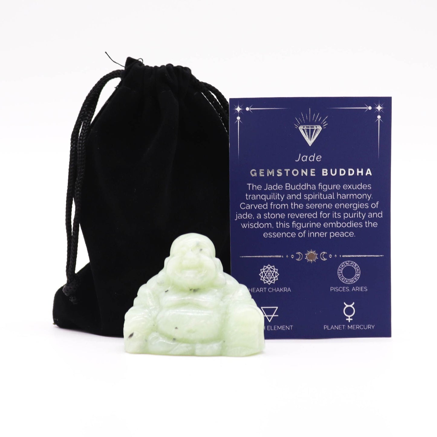 Gemstone Large Buddha - Jade | Auro & Co