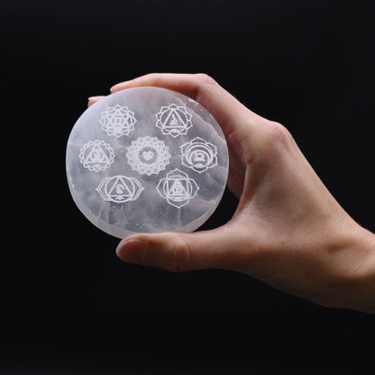 Small Charging Plate 8cm - Chakra Design – detail view