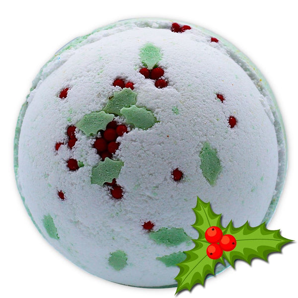 Christmas Bath Bomb - Holly Berry & Mistletoe | Auro & Co