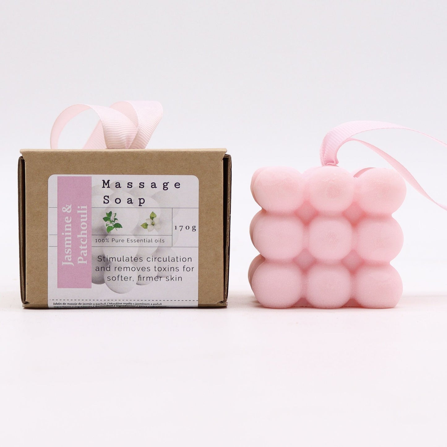 Boxed Single Massage Soaps - Jasmine & Patchouli | Auro & Co