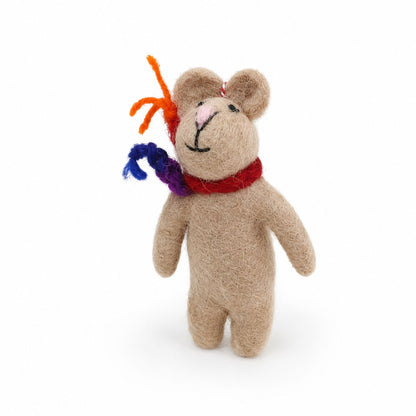 Felt Animal Charms, Mini Cute Set of 10, Hanging Decorations & Bag Charms