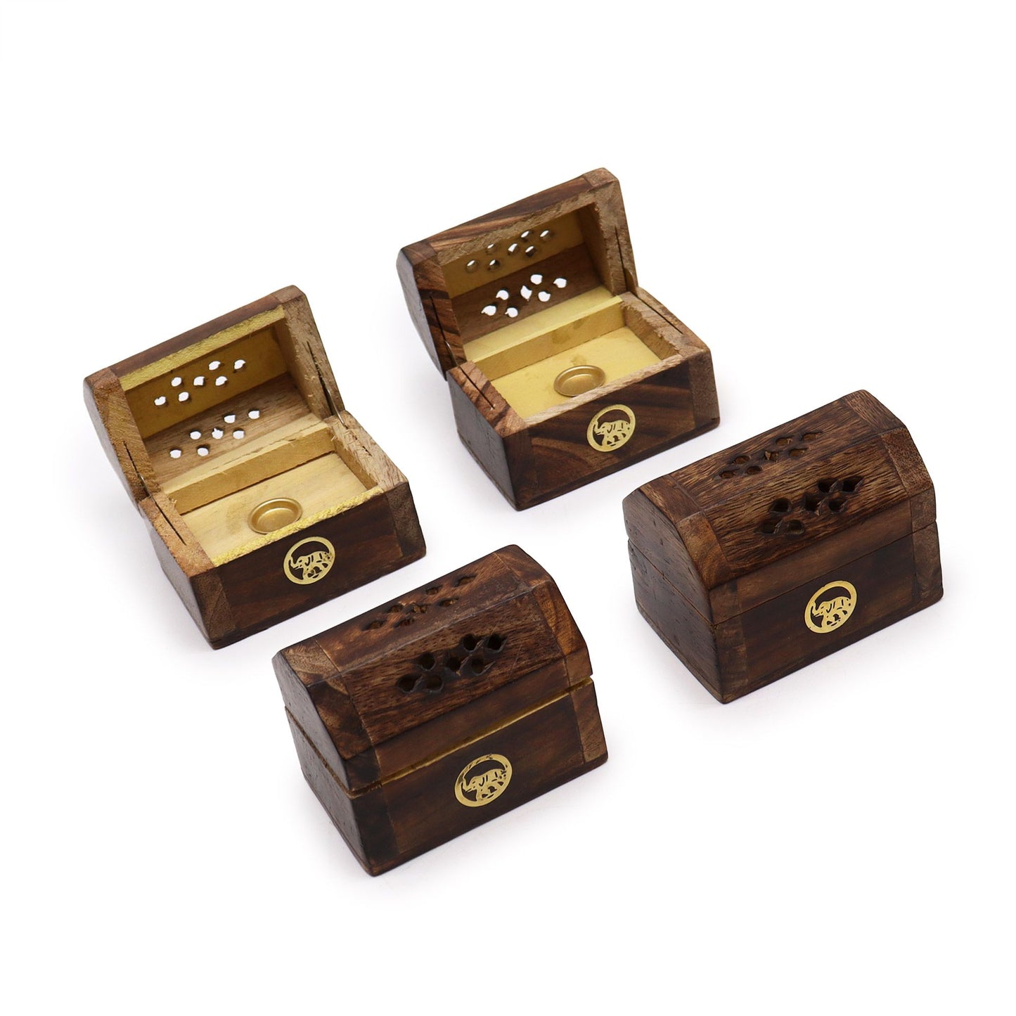 Mini Incense Cone Smoke Box - Mango Wood | Auro & Co