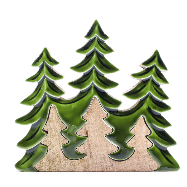 Lost in the Forrest - Three Trees 3D Wooden Decoration - 20x23cm | Auro & Co