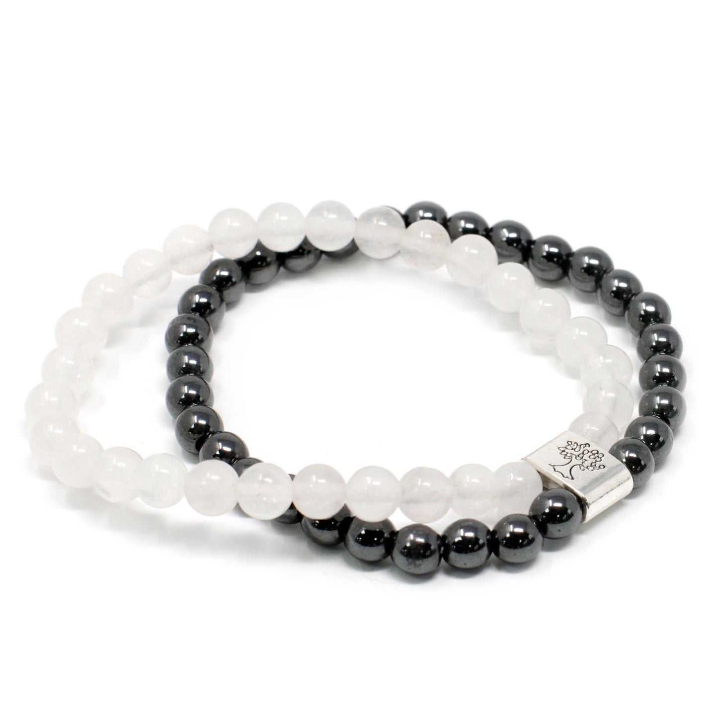 Magnetic Gemstone Bracelet - Rock Quartz – detail view