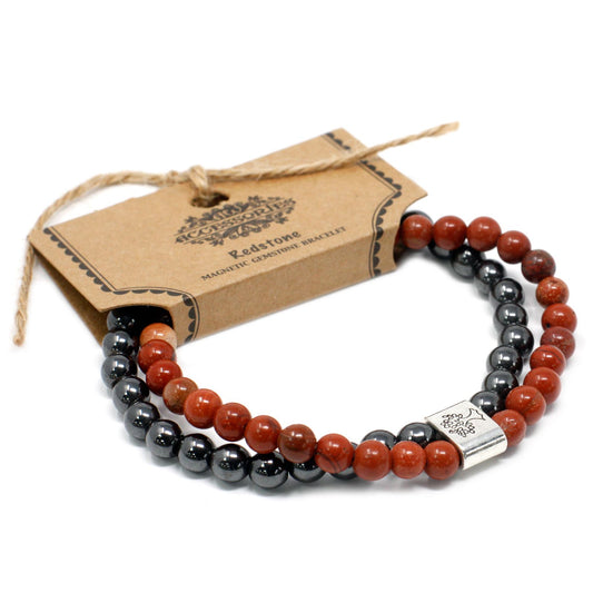 Magnetic Gemstone Bracelet - Redstone | Auro & Co