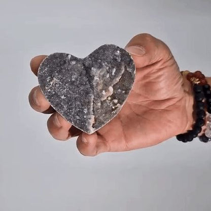 Large Calcite Heart – detail view