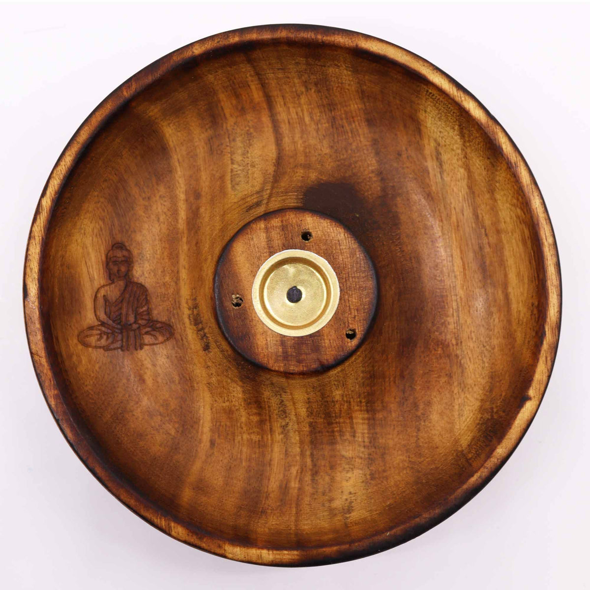 Buddha Mango Wood Incense Disc