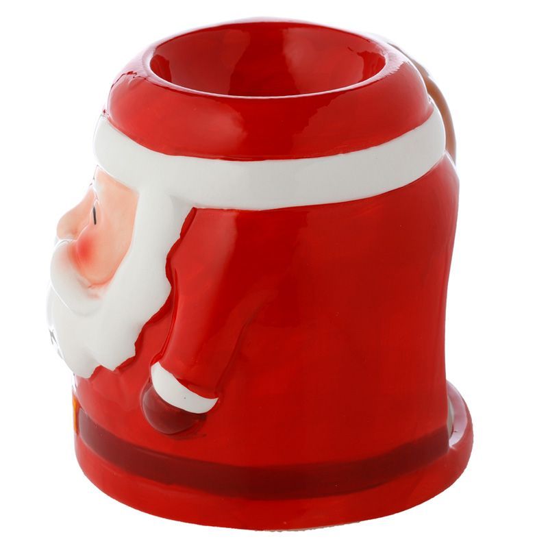 Santa Shaped Christmas Ceramic Oil Burner – detail view
