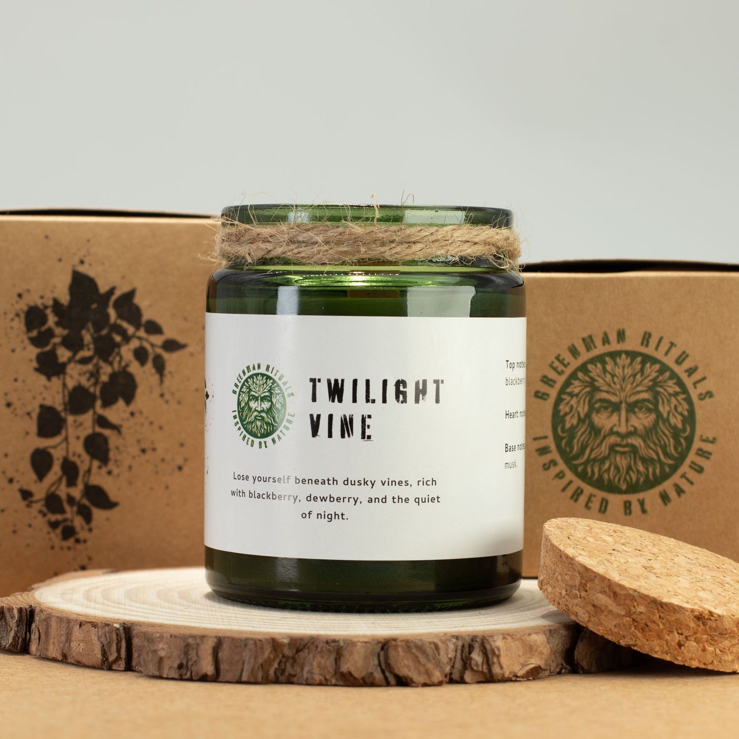 Greenman Woodwick Soy Candle - Twilight Vine – product image 5