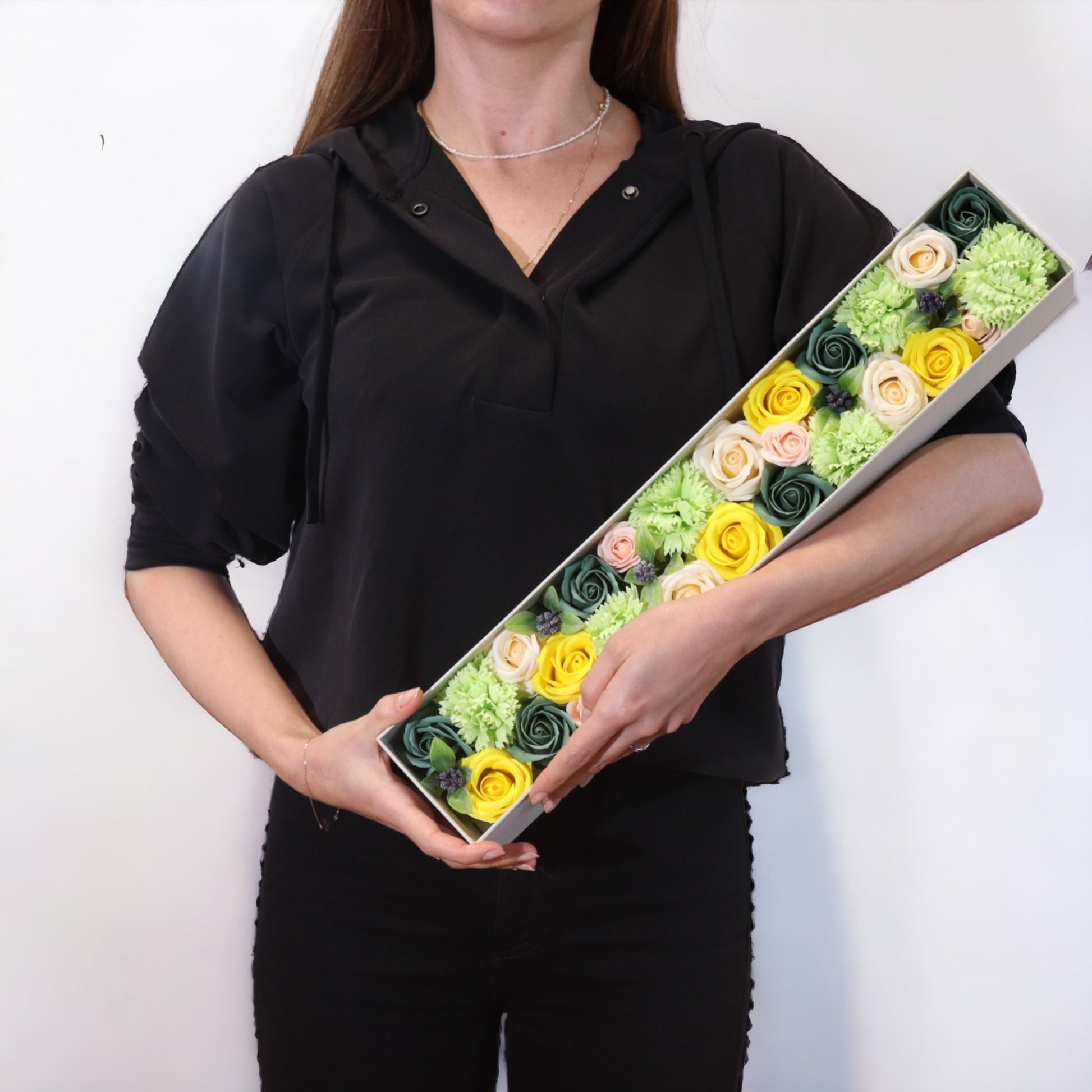 Extra Long Box - Spring Celibrations - Yellow & Greens – lifestyle shot