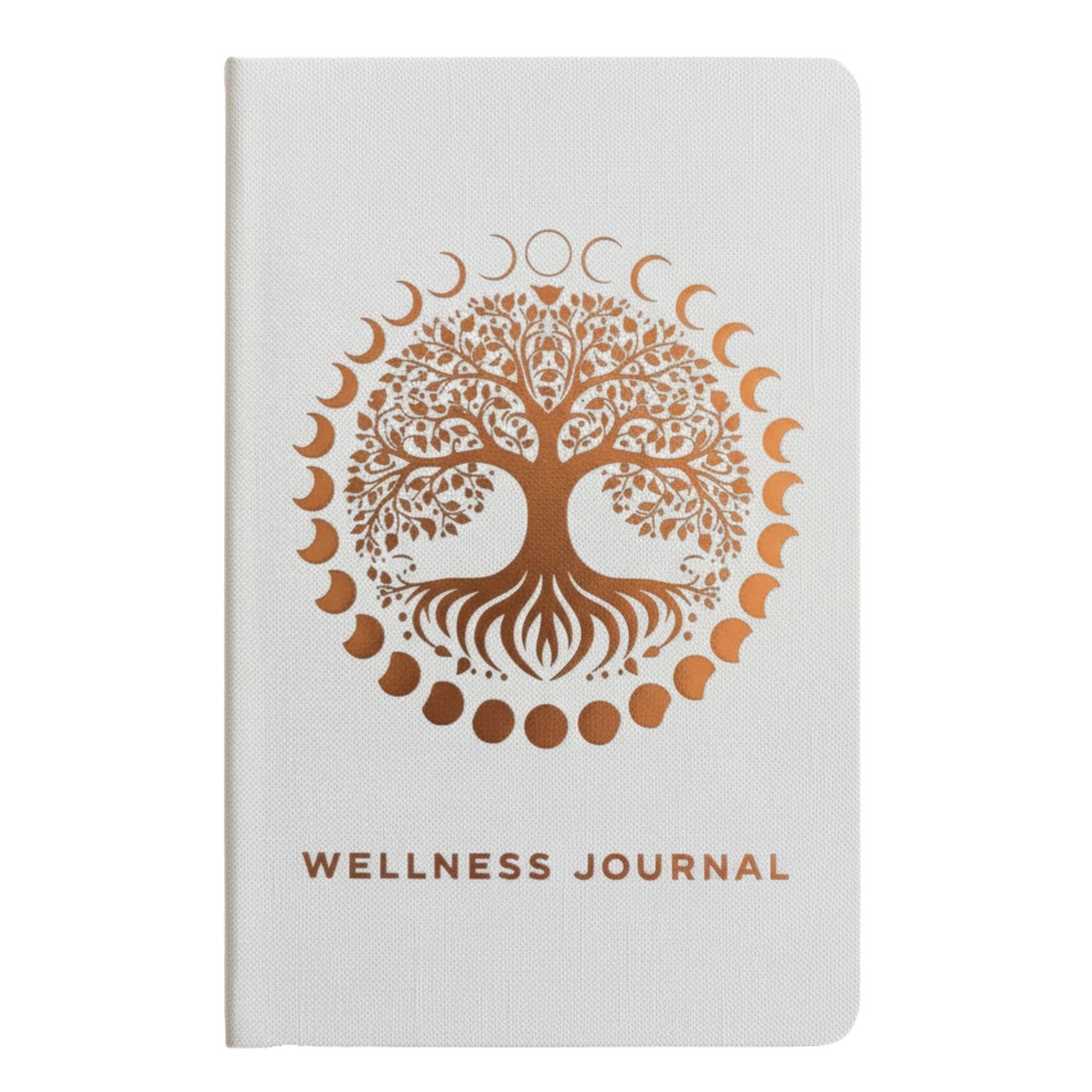 White Wellness Journal - 120 pages - Rose Gold Tree of Life | Auro & Co