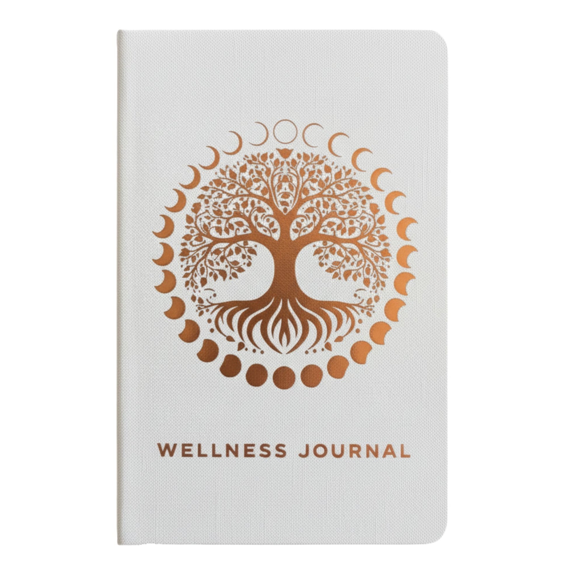 White Wellness Journal - 120 pages - Rose Gold Tree of Life | Auro & Co