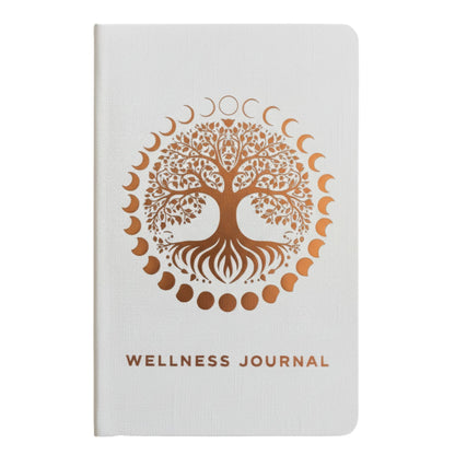 White Wellness Journal - 120 pages - Rose Gold Tree of Life | Auro & Co