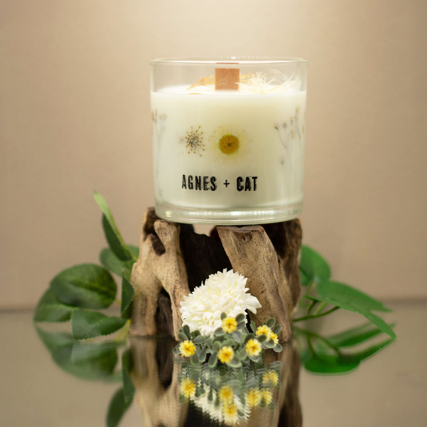 Agnes + Cat Botanical Soy Wax Candle - Windermere – packaging