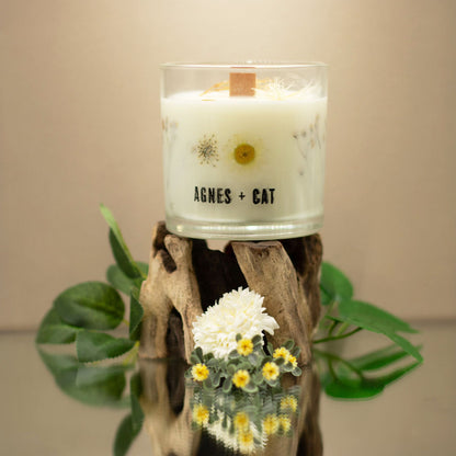 Agnes + Cat Botanical Soy Wax Candle - Windermere – packaging