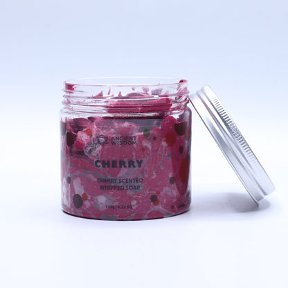 Cherry Whipped Soap 120g – detail view