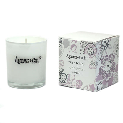 Agnes + Cat Votive Candle - Tea and Roses – product image 5