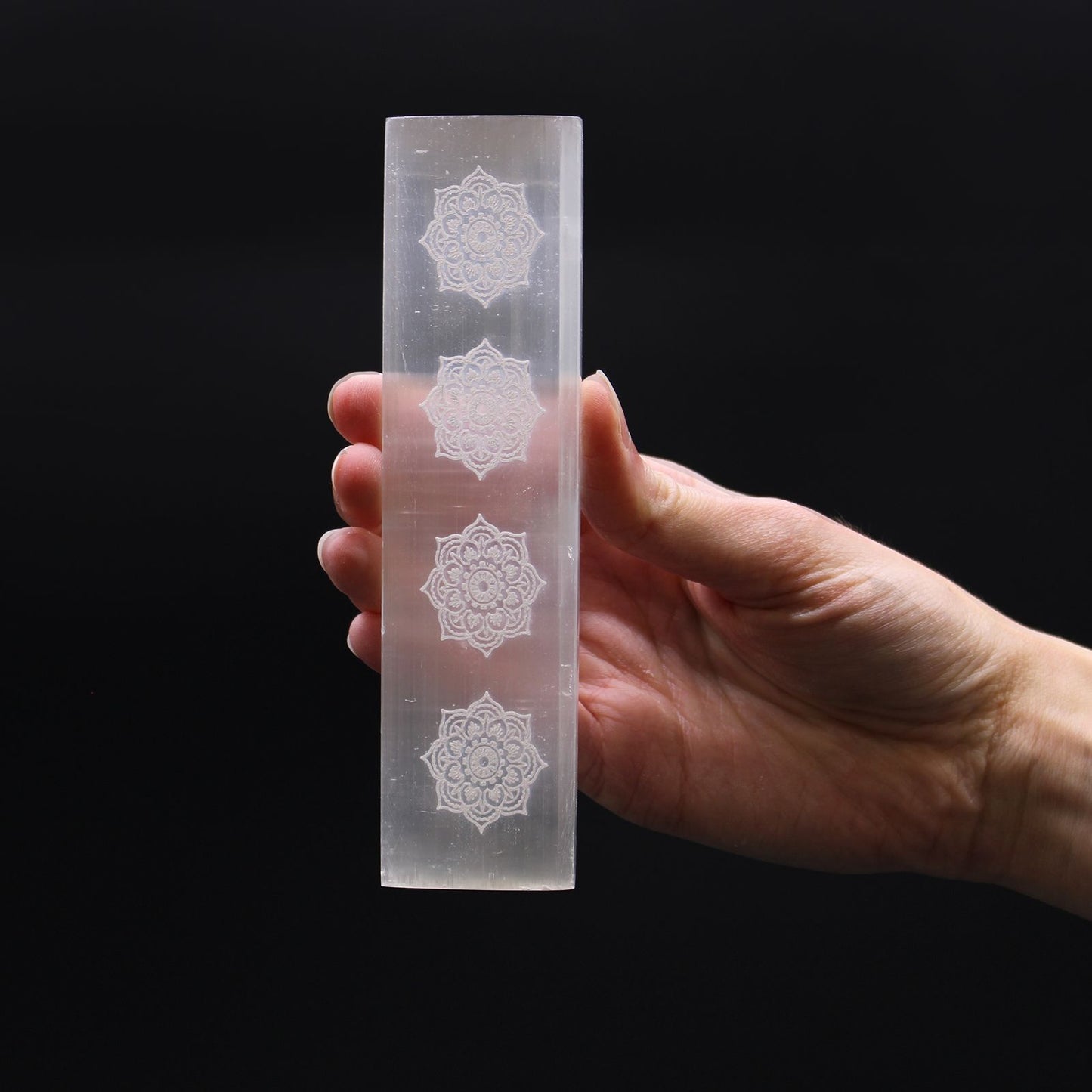 Flat Bar Charging Plate 15cm - Mandala – detail view