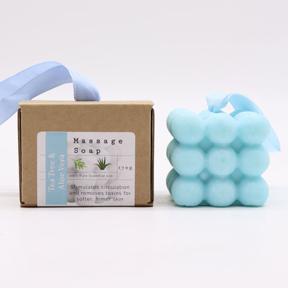 Boxed Single Massage Soaps - Tea Tree & Aloe Vera | Auro & Co