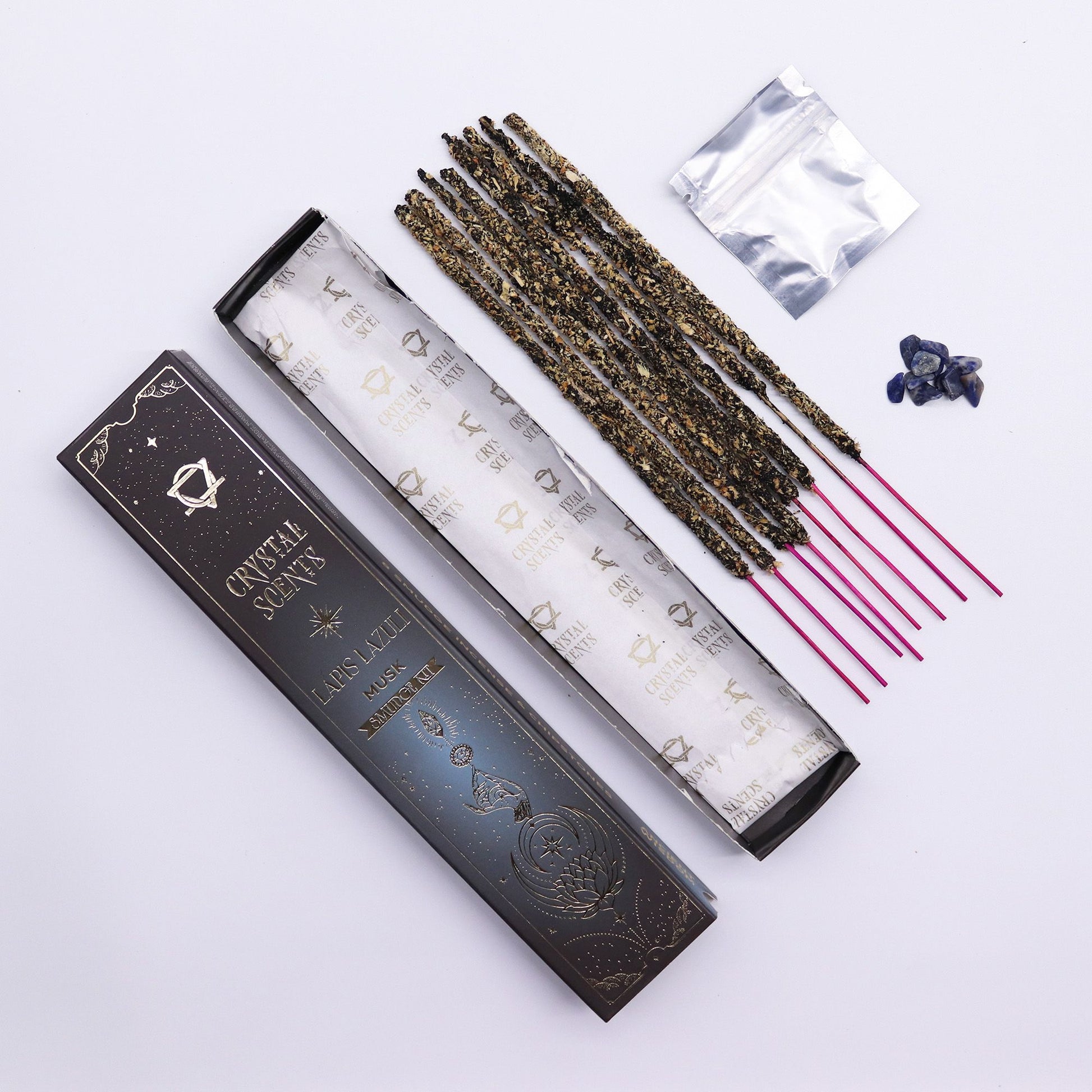 Lapis Crystal Scents Smudge Incense - Musk | Auro & Co