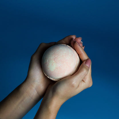 Set of 3 Peach Sangria Bath Bombs – lifestyle shot
