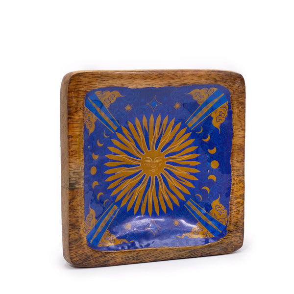 Hop Hare Big Enameled Square Trinket Tray - The Sun | Auro & Co