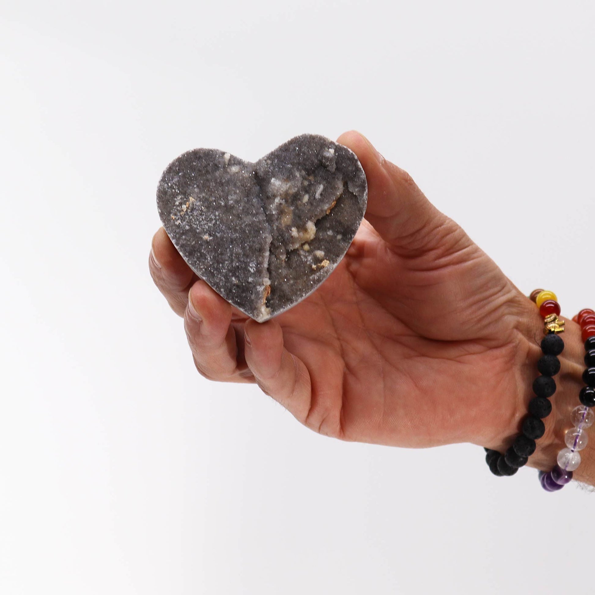 Large Calcite Heart – lifestyle shot