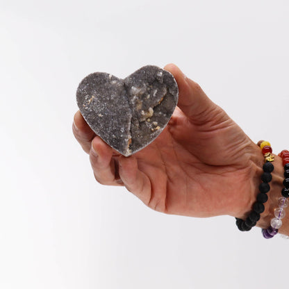 Large Calcite Heart – lifestyle shot