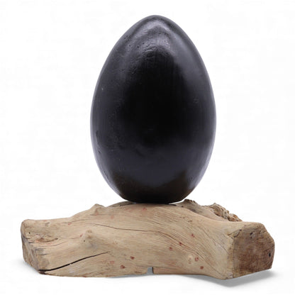 DriftGlow Lamp Crackle Lava Egg Shade - Grey | Auro & Co