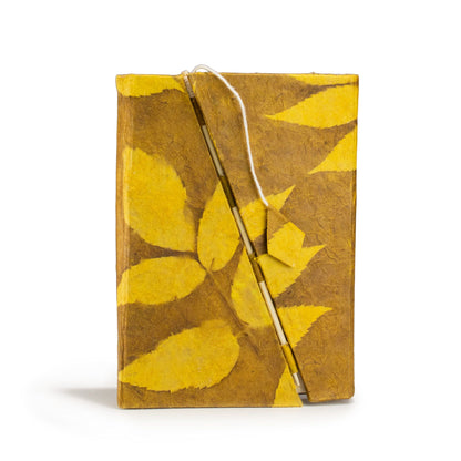 Mustard Brown Lokta Notebook, Medium