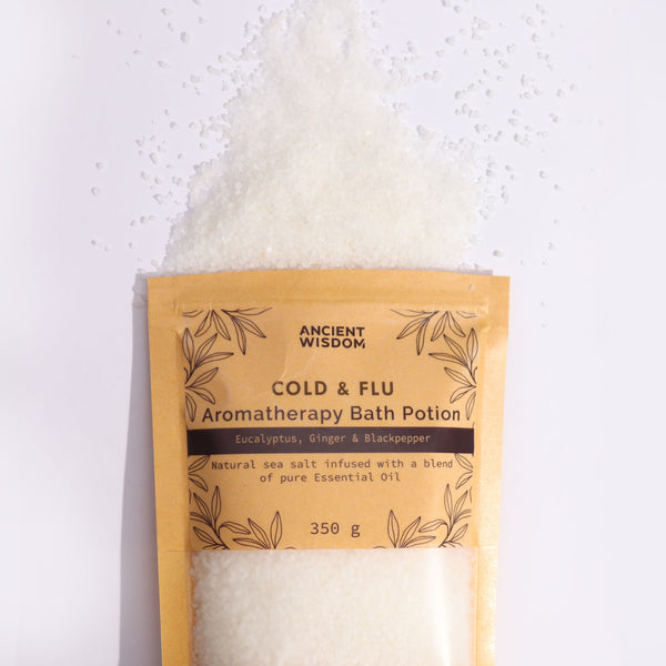 Aromatherapy Bath Potion in Kraft Bag 350g - Colds & Flu | Auro & Co