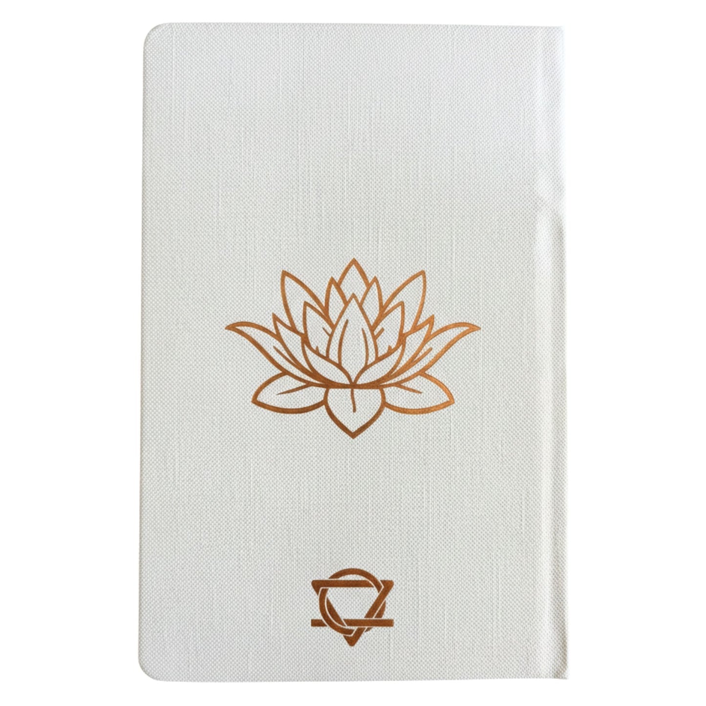 White Wellness Journal - 120 pages - Rose Gold Tree of Life – lifestyle shot